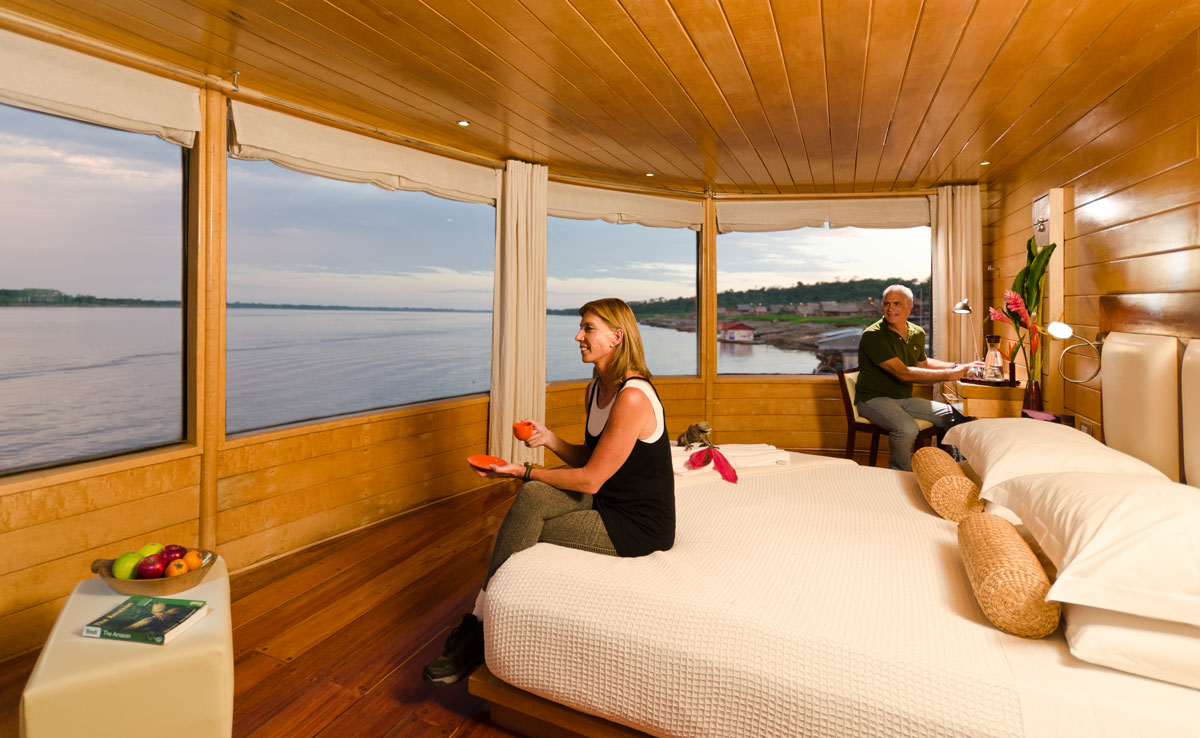 Master Suites Aboard the Delfin II Amazon Cruise