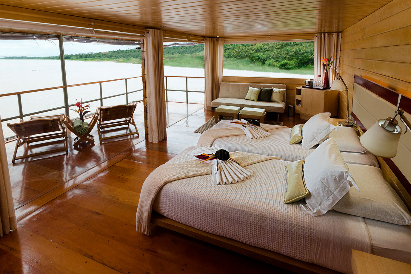 Master Suites Aboard the Delfin I Amazon Cruise