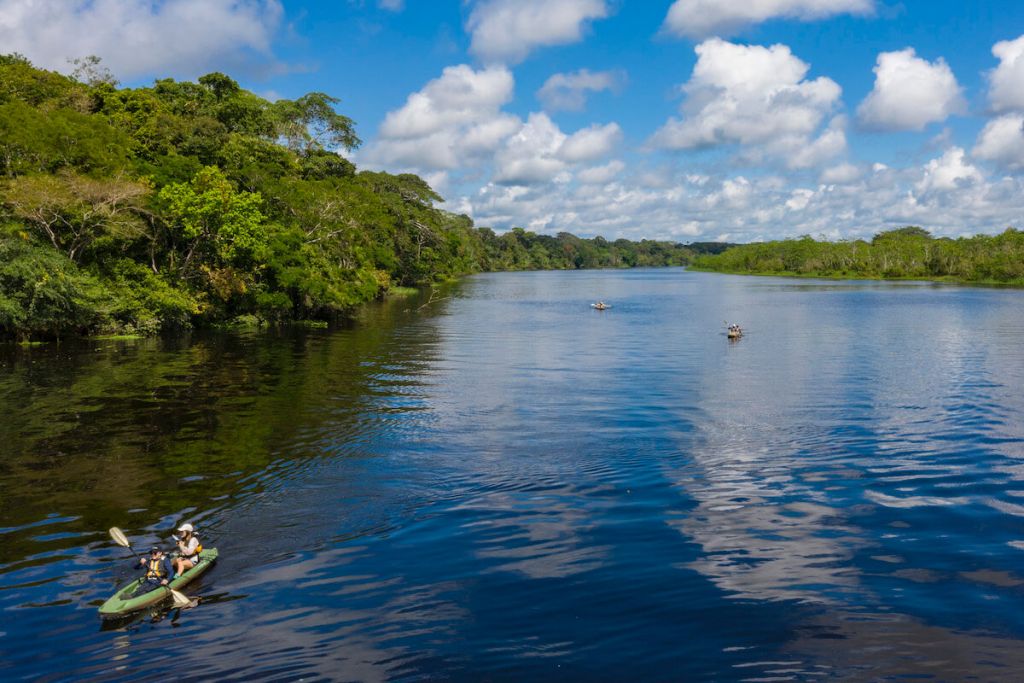 Kayaking Delfin Amazon Cruises