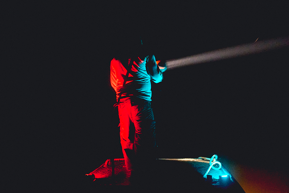 Sunset over the Amazon River seen from a boat deck