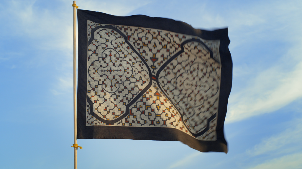 Shipibo-Conibo inspired design at Delfín Amazon Cruises