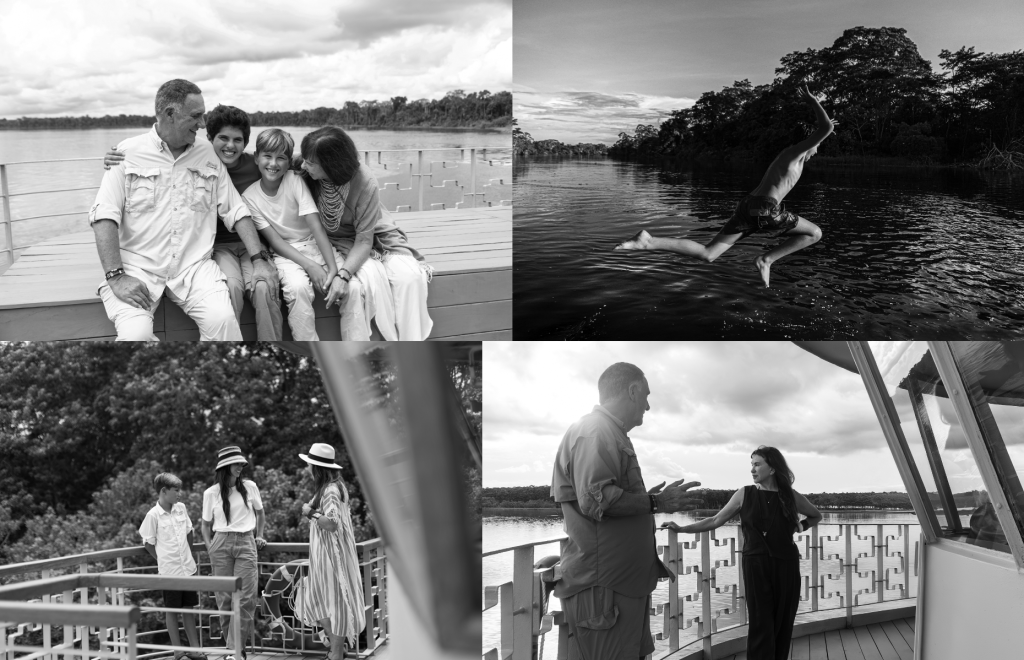 Family experiences and Amazon River moments with Delfín Amazon Cruises including excursions and onboard life