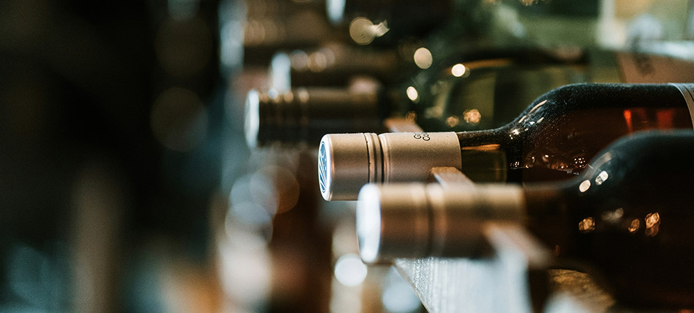 Curated wine bottles selected for the Delfín Amazon Cruises wine program