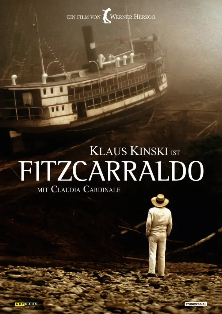 Steamship crossing a mountain in Fitzcarraldo Amazon film
